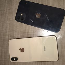 2 Apple iPhones. Locked.