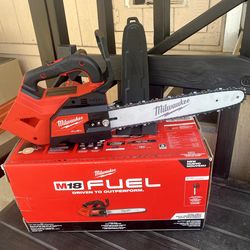 Milwaukee M18 FUEL 14 " 18 V Lithium ion Brushless Cordless Battery Top Chainsaw TOOL ONLY