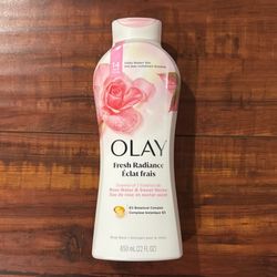 Olay Fresh Radiance Body Wash: Essence Of Rose Water And Sweet Nectar; 22 oz 