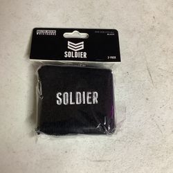 Soldier Wrist Sweat Band (black)