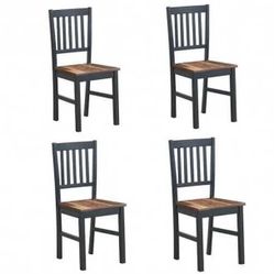 Set of 4 Dining Chair Spindle Back Wooden Legs B593-HW63514