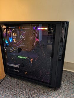 1070 TI Gaming Computer Custom Built RGB Water Cooled CPU
