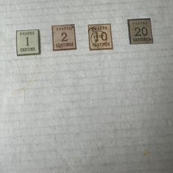 France Alsace Lorraine Set Of 4 Used Stamps 1870