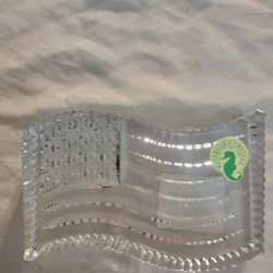 Waterford Crystal American Flag Paper Weight