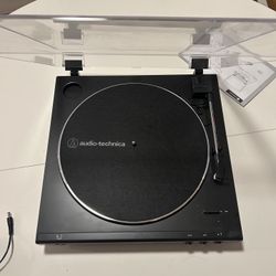 Audio Technica AT-LP60X Fully Automatic Belt Drive Stereo Turntable, Black