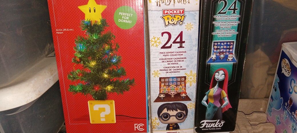 Mario Tree And Funko Pops Calenders