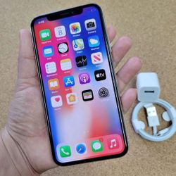 iPhone X, Factory Unlocked,  Excellent Condition,  LIKE NEW 