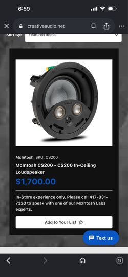 McIntosh cs200 loudspeaker