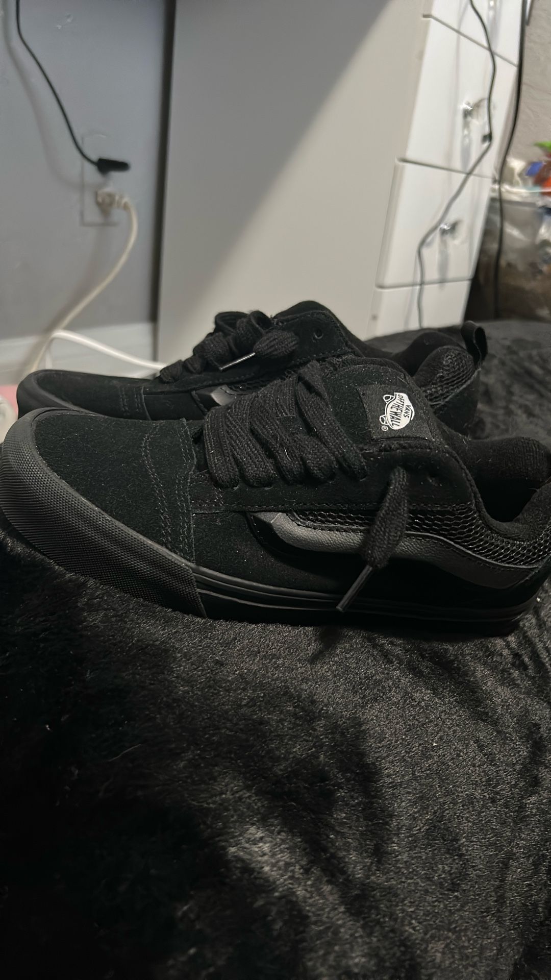 All Black Vans Knu Skool