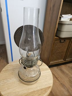 Vintage Kerosene Latern With Reflector Plate