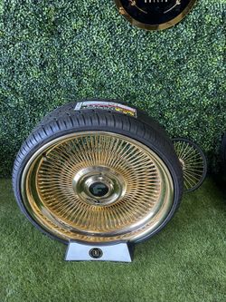 24” Forgiato Gold Wire Wheels