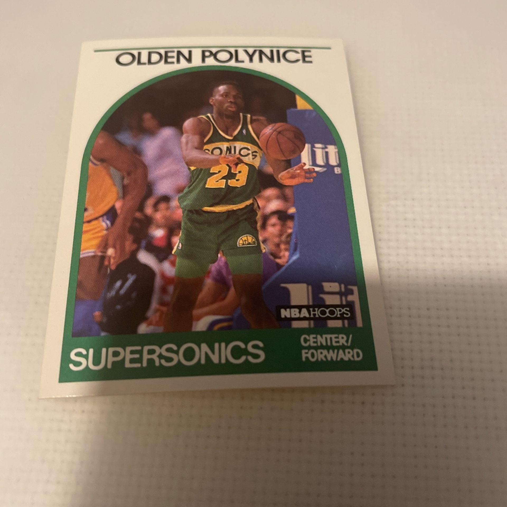 Basketball NBA HOOPS 1989 Olden Polynice #152