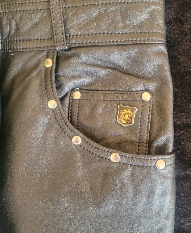 Authentic Harley Davidson Motorcycle Leather Pants
