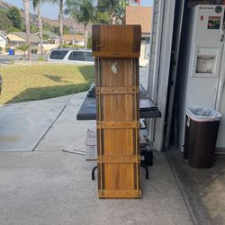 Vintage Toboggan Oak Wood "Adirondack" Brand 58” By 15”