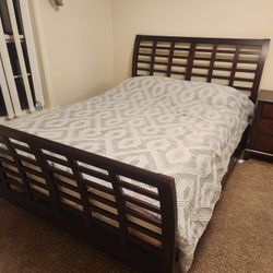 Queen Sized Bed Frame & Mattress.