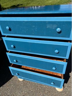 Blue dresser