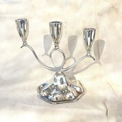 Vintage Sterling Silver Candelabra by Juventino Lopez Reyes