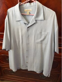Tommy Bahama embroidered silk shirt, extra large Tommy Bahama embroidered silk shirt, extra large