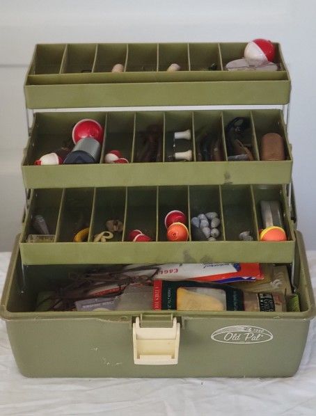 Fishing Tackle Box With Tackles