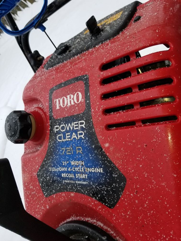 Toro Snow blowers for sale good condicions text