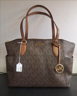 MK SIENNA BROWN MD TOTE