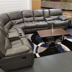 COMFY NEW MADRID RECLINING SECTIONAL SOFA ON SALE ONLY $1299. IN STOCK SAME DAY DELIVERY 🚚 EASY FINANCING 