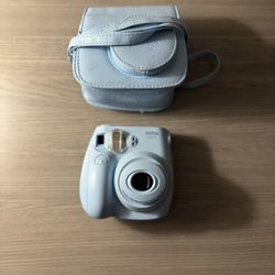 Baby Blue Polaroid Camera