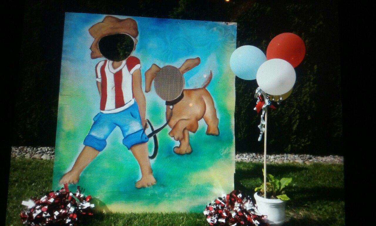 Dog photo carnival photo booth prop