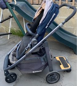 Uppababy Cruz Stroller & Piggyback Ride-on Board