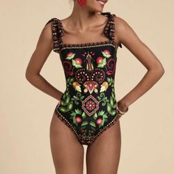 Boho Beauty One-Piece Swimsuit –  Medium, Large, XL