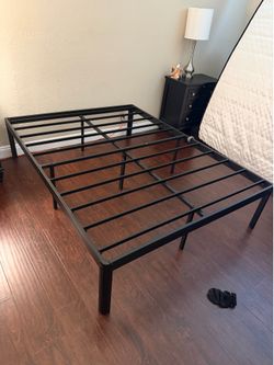 Queen bed frame and box spring
