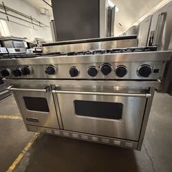 Viking gas range 48”