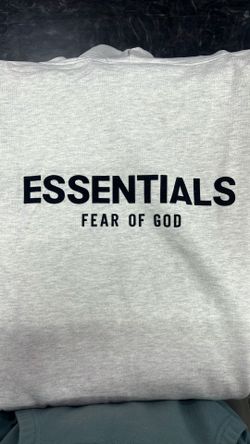 Brand New Light Grey Essentials Fear of God Hoodie - ALL SIZES