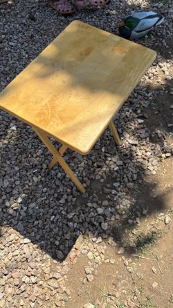 classic wooden folding table