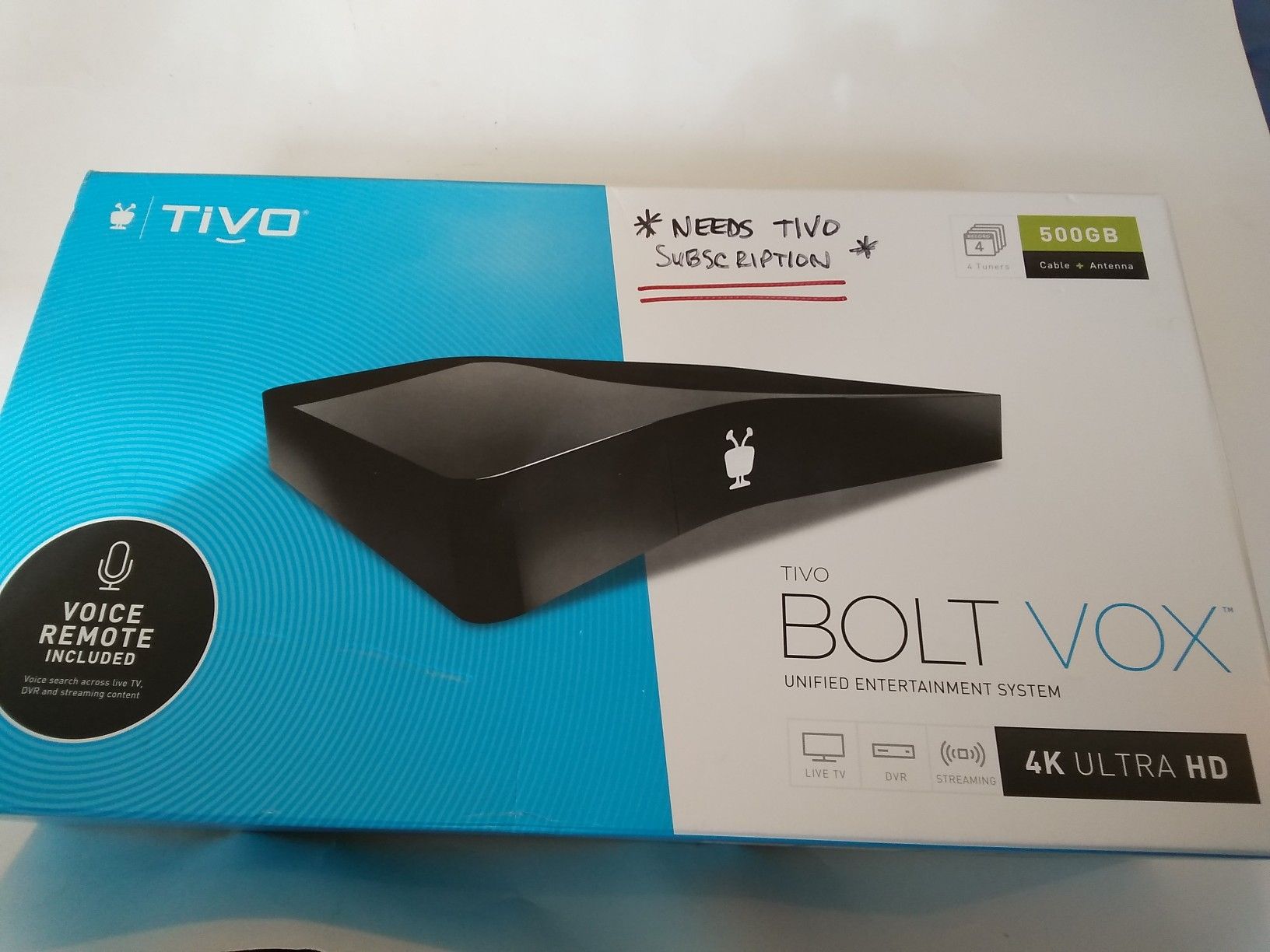 TiVo Bolt Vox 500 GB