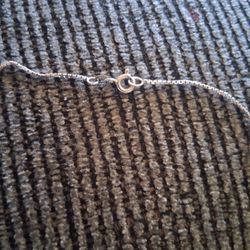 14kt White Gold Necklace Square Box 0.5mm
