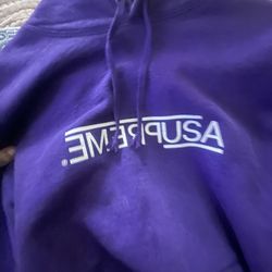 Supreme North Face Hoodie Purple