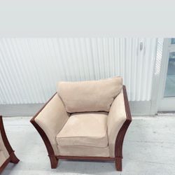 Comfy Accent Beige Chair