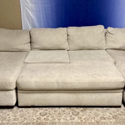 Large Sectional w/ Storage Ottoman – FREE Delivery 🚚 