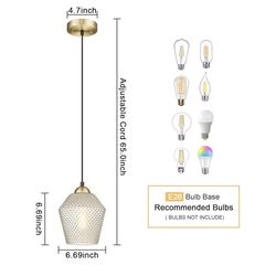 Modern hanging pendant light