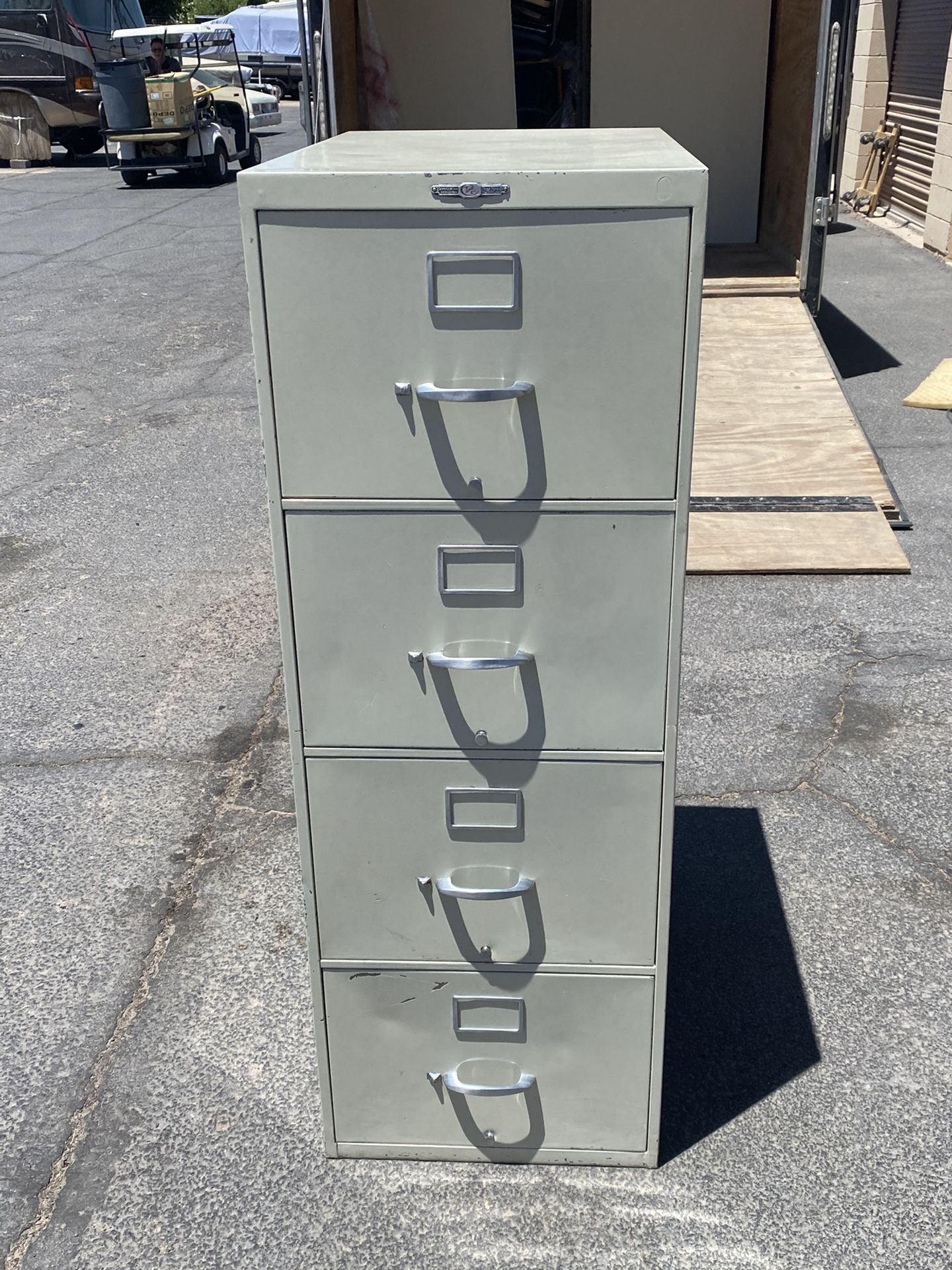 4 Drawer Metal File Cabinet - $35
