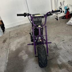 Purple FRP GMB100 Mini Bike