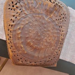 Vintage Leather tractor seat cushion