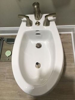 Kohler Bidet Toilet with Brushed Nickel hardware