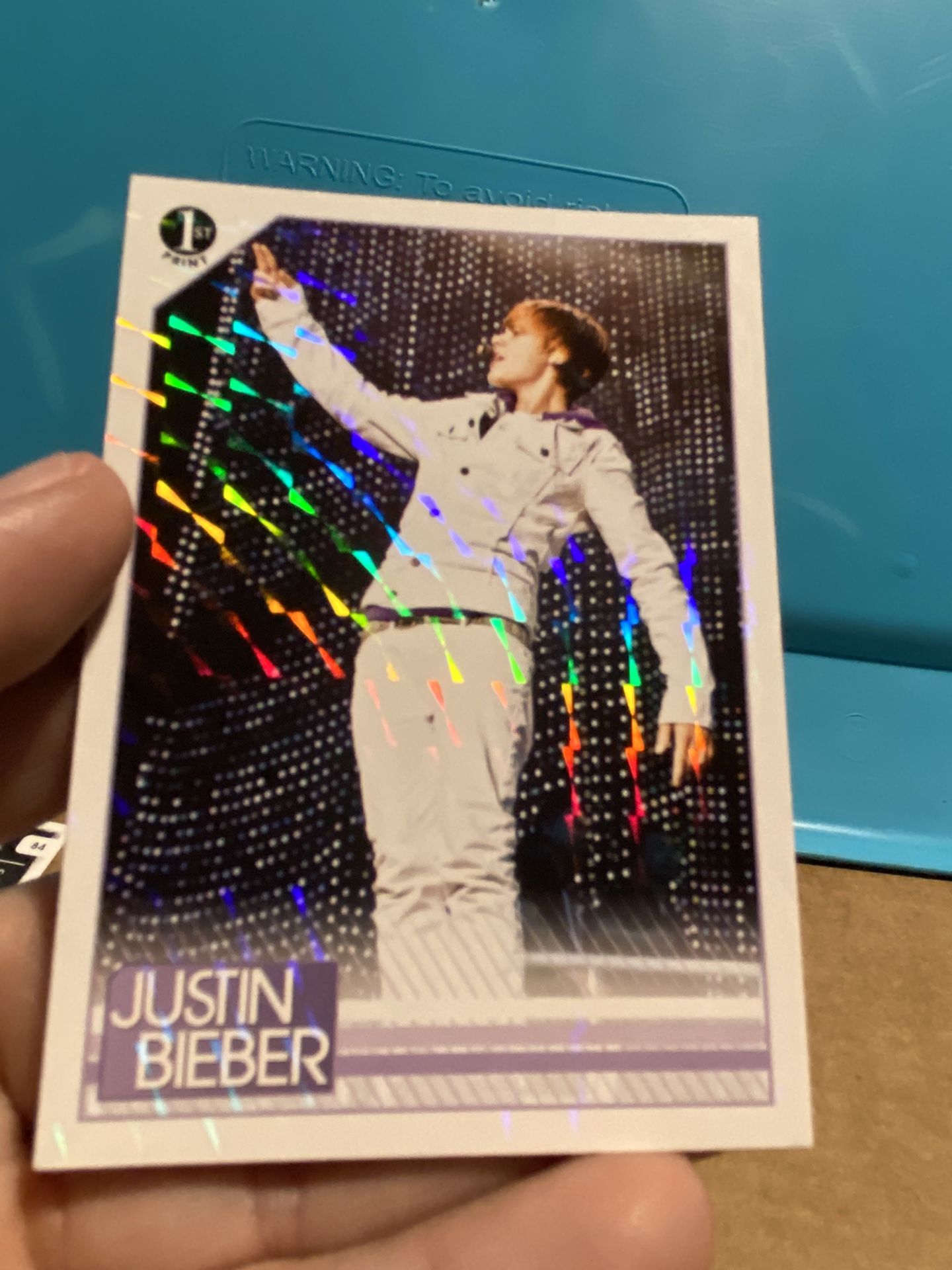 Justin Bieber Official Collector’s Binder Pages & Cards - Holographic
