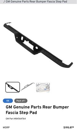 Chevrolet Silverado New rear bumper facia