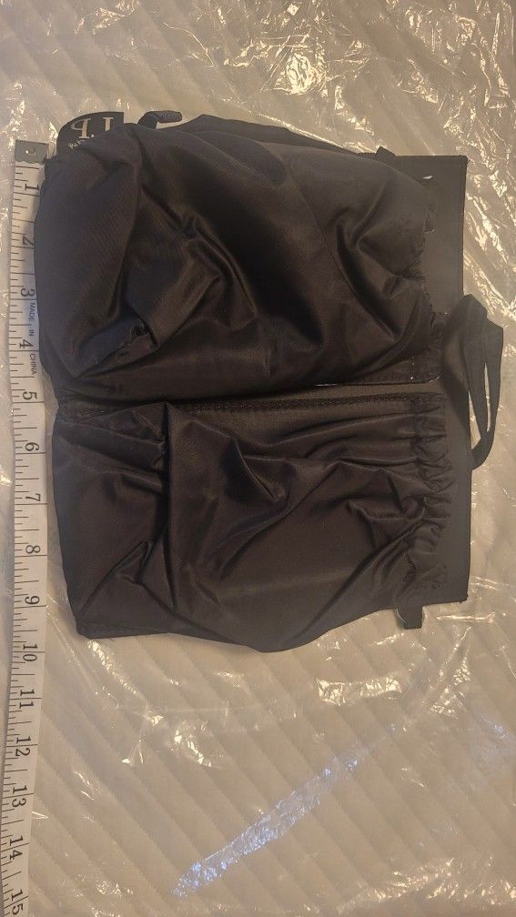 Tote Savvy Small Pocket Diaper Bag Insert Purse Organizer Black Baby Bag