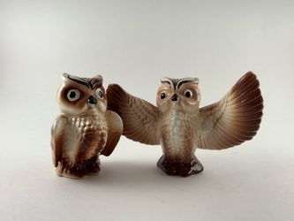 Vintage 1950’s Owl Salt and Pepper Shaker Set
