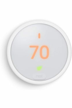 Termostato Nest E programable, termostato inteligente para el hogar, controlado por aplicación a través de Wifi, programable, compatible con Alexa y G