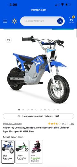 24V Electric Dirt Bike - Cool Blue